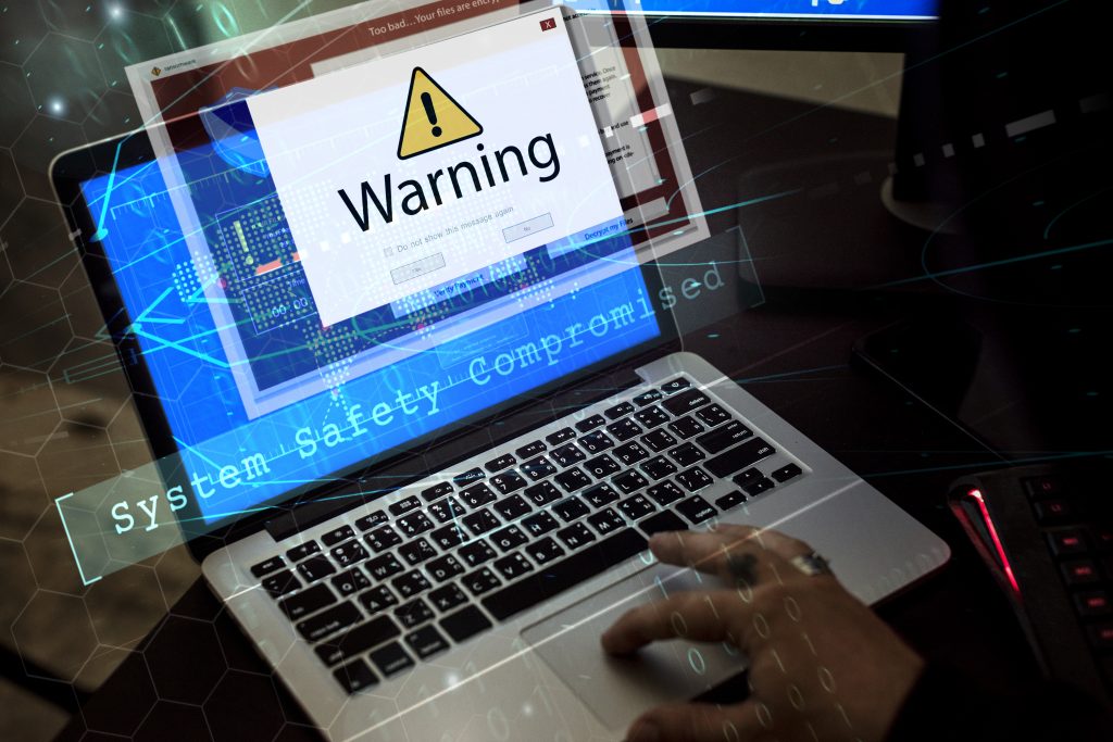 Warning Alert Threat Cyber Attack Malware Virus Spam