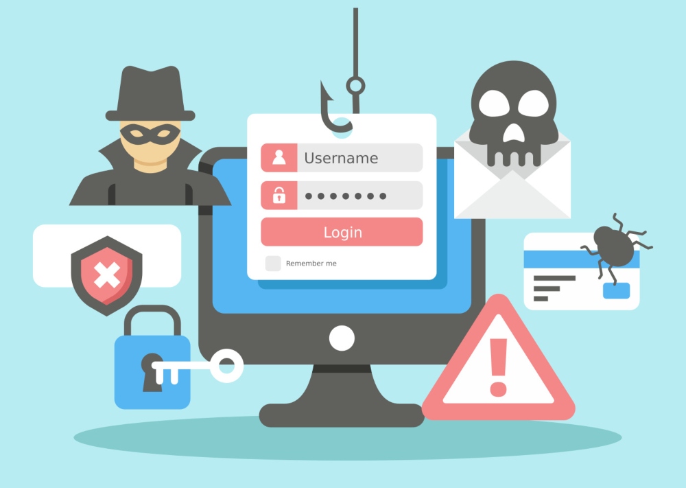 phishing, cyber attacks, spam, virus, hacking, unauthorized access