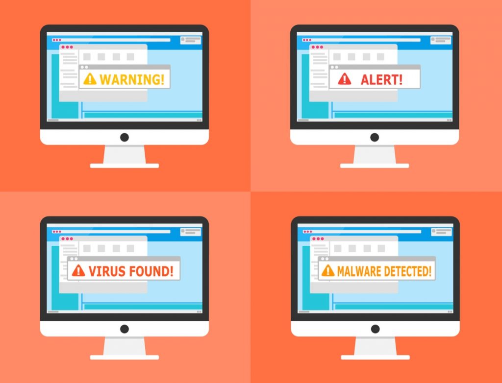 Warning Alert Threat Cyber Attack Malware Virus Spam